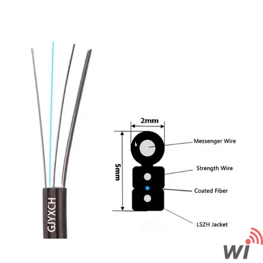 FTTH Fiber Optik Drop Kablosu 2 Core LZSH - Outdoor