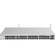 Önden görünüşte 48 ethernet portu ve 4 sfp portu olan beyaz ağ anahtarı cihazı