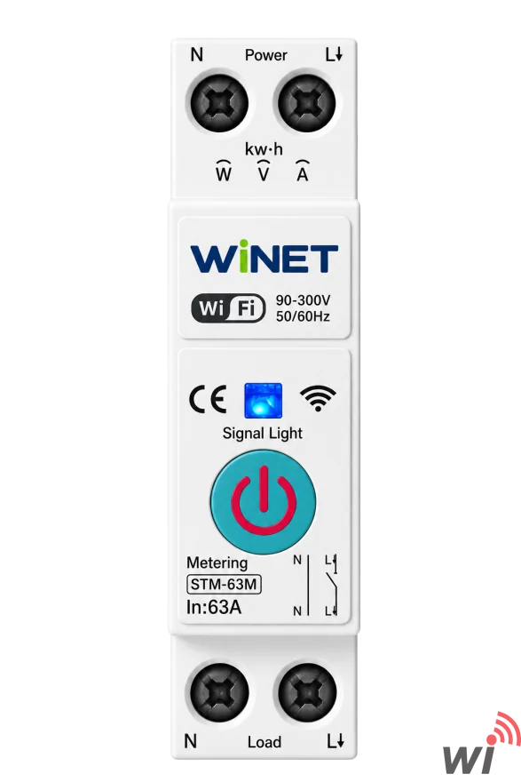WINET S-63M WiFi Akıllı Enerji Ölçüm Rölesi | Tuya Smart | 63A