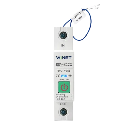 WINET S-63N1 WiFi Akıllı Enerji Koruma Rölesi | Enerji Ölçer | Tuya Smart