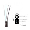 FBR-OBK-SM-G-1CORE-AA OBK 1x1 Core SM G657 LSZH - DROP FIBER ASKI TELLI / 2000 METRE