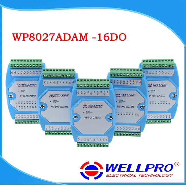 WP8026ADAM -16DI Dijital giriş modülü / Optocoupler İzole / RS485 Modbus RTU İletişim