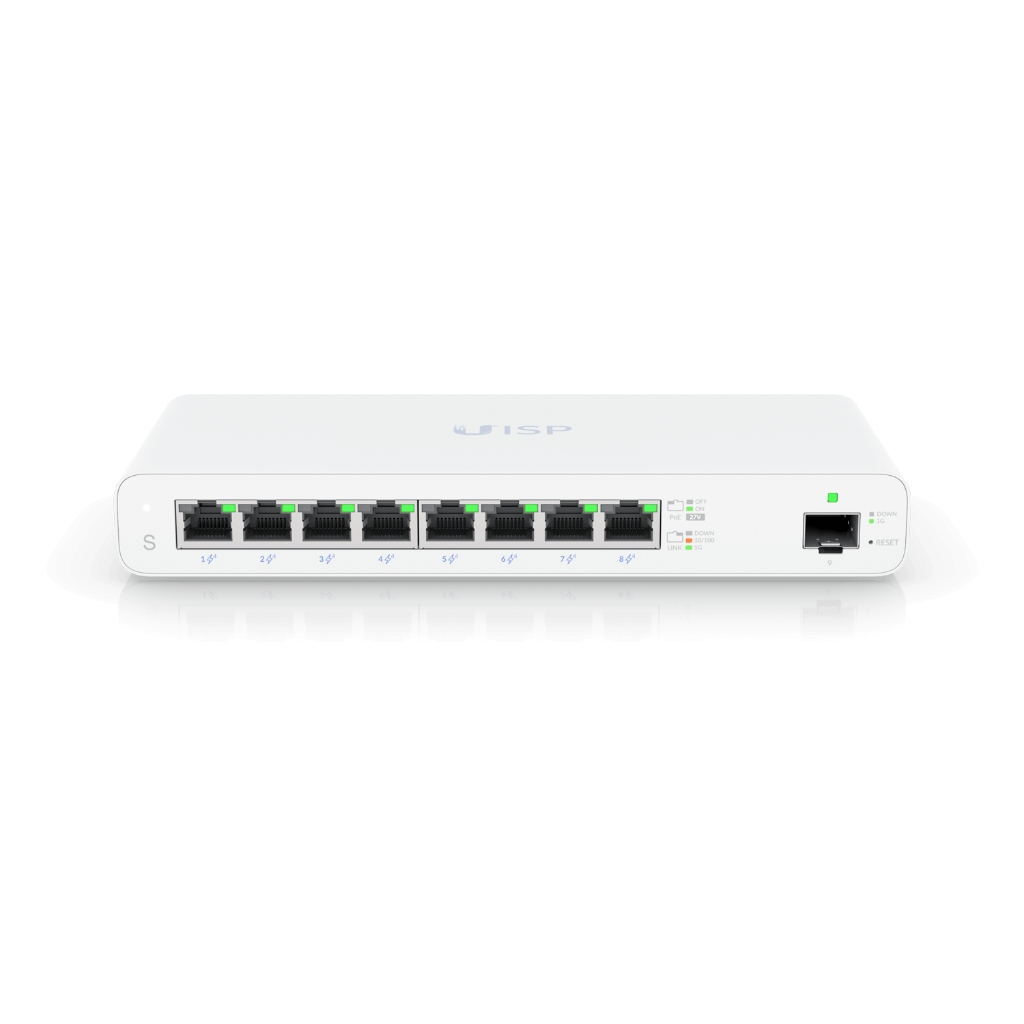 UISP-S UBIQUITI UISP SWİTCH 8 PORT 24V 110W POE