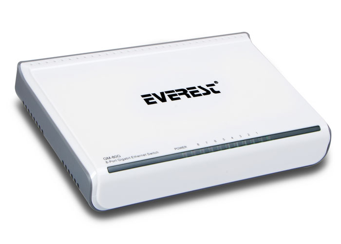 Everest-GM-80G Everest GM-80G 8 Port 1000Mbps Gigabit Ethernet Switch Hub