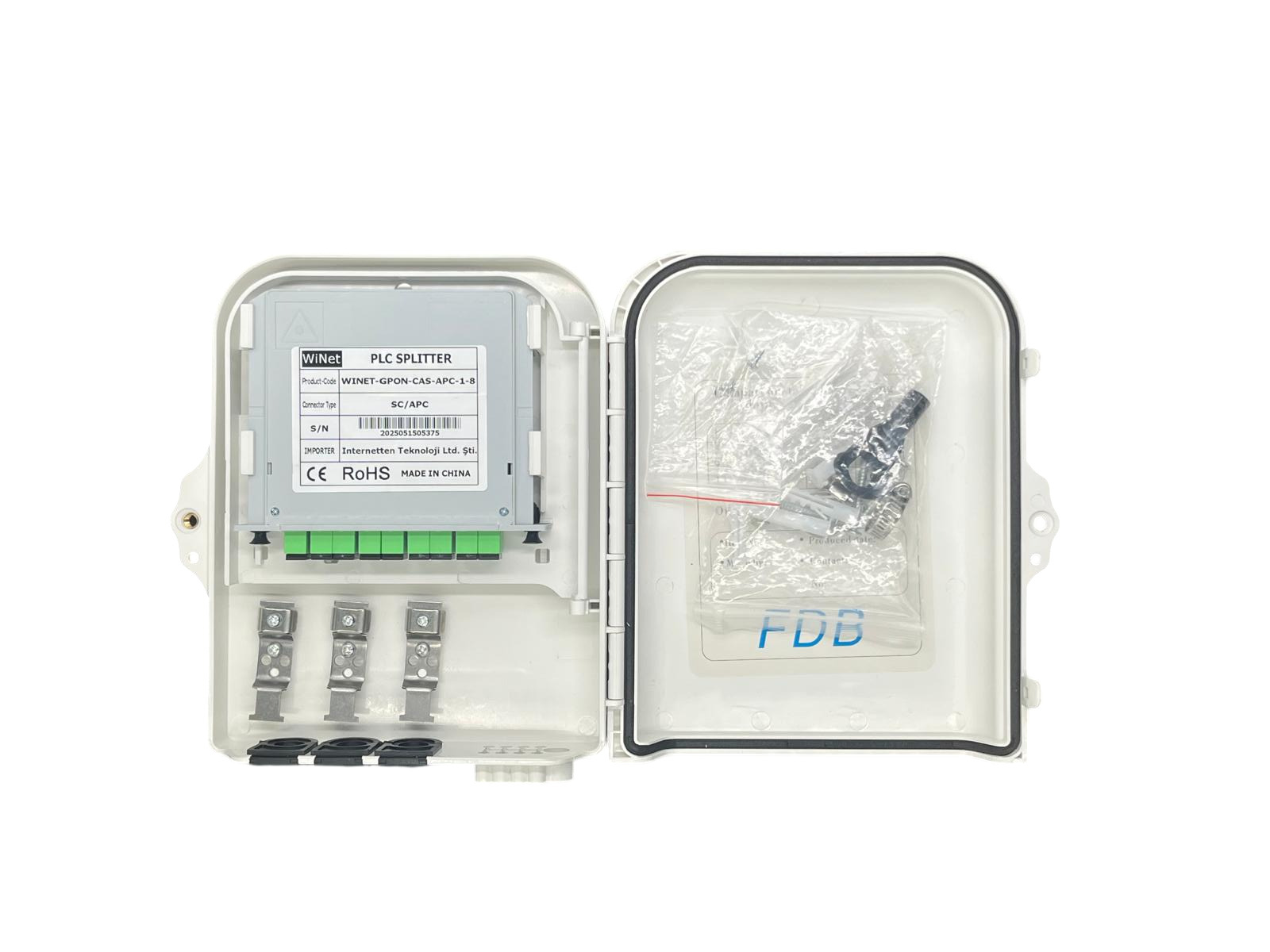 FBR-ODP-8-CORE-HIBRIT Hibrit Fiber Optik Dağıtım Kutusu - 8 Core