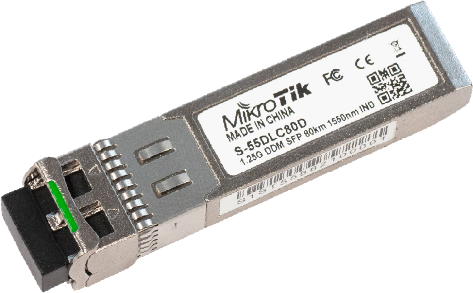 S-55DLC80D Mikrotik S-55DLC80D SFP modül, 1 Gbit ,Single Mod(SM), 1.25G,80KM 1550nm