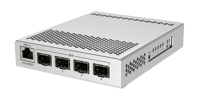 CRS305-1G-4SPlusIN Cloud Router Switch 305-1G-4S+IN (RouterOS L5) 4xSFP+ 10G 1xEth