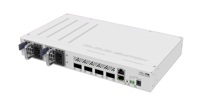 CRS504-4XQ-IN Cloud Router Switch 504-4XQ-IN, (RouterOS L5), Rack Uyumlu