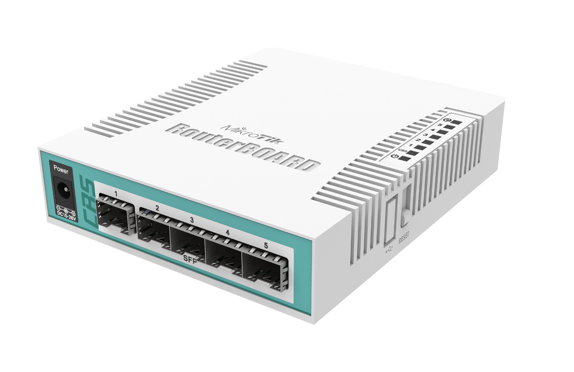 CRS106-1C-5S Cloud Router Switch CRS106-1C-5S Layer3, 5x SFP , 1 Port SFP /Gigabit Combo,L5