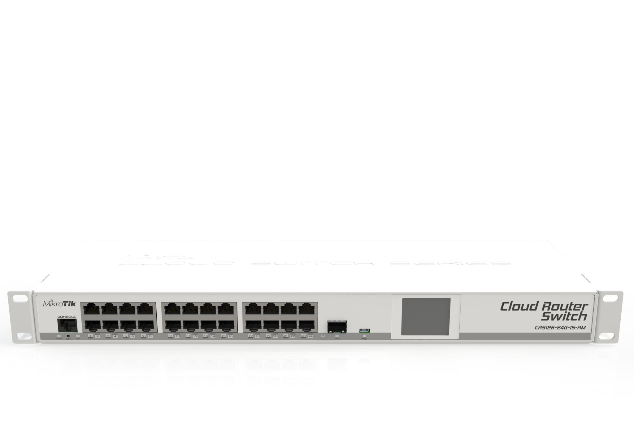 CRS125-24G-1S-RM Cloud Router Switch CRS125-24G-1S-RM 24xGbit Lan, 1xSFP, LCD ,L5 Rack Mount