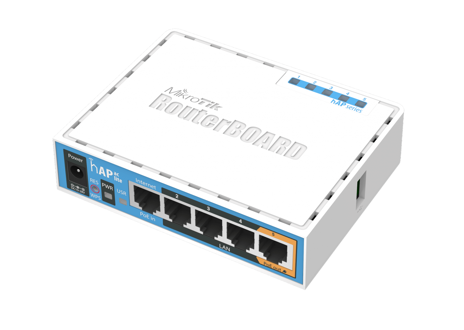 RB952Ui-5ac2nD Mikrotik RB952Ui-5ac2nD HAP AC Lite, 5xLAN, L4 , 2.4+5 Ghz Ap / Router / Firewall / Hotspot