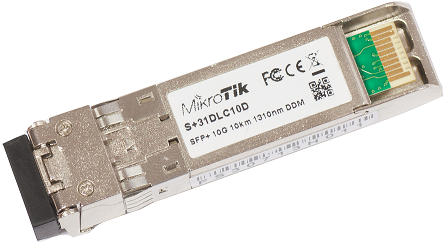 XS-31LC10D Mikrotik XS+31DLC10D SFP+ modül, 25/10/1Gbit Single Mod(SM) 10km 1310nm