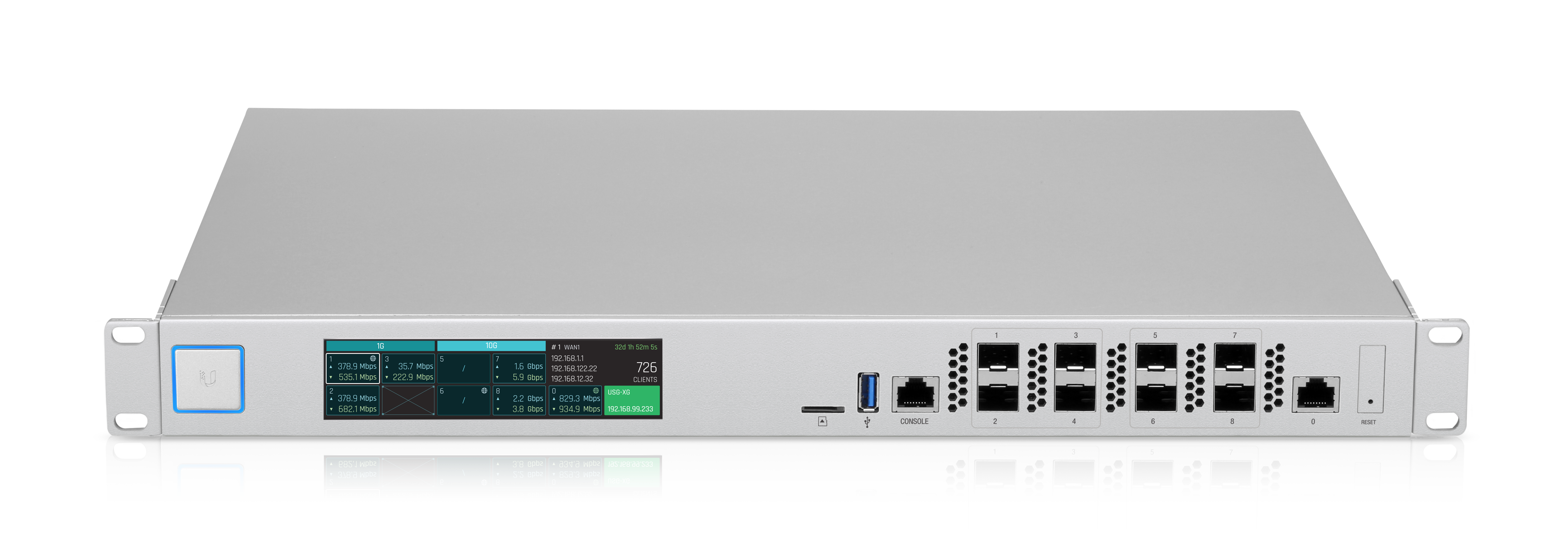 USG-XG-8 UNIFI XG GATEWAY 8x10G SFP+ ,1x Ethernet 