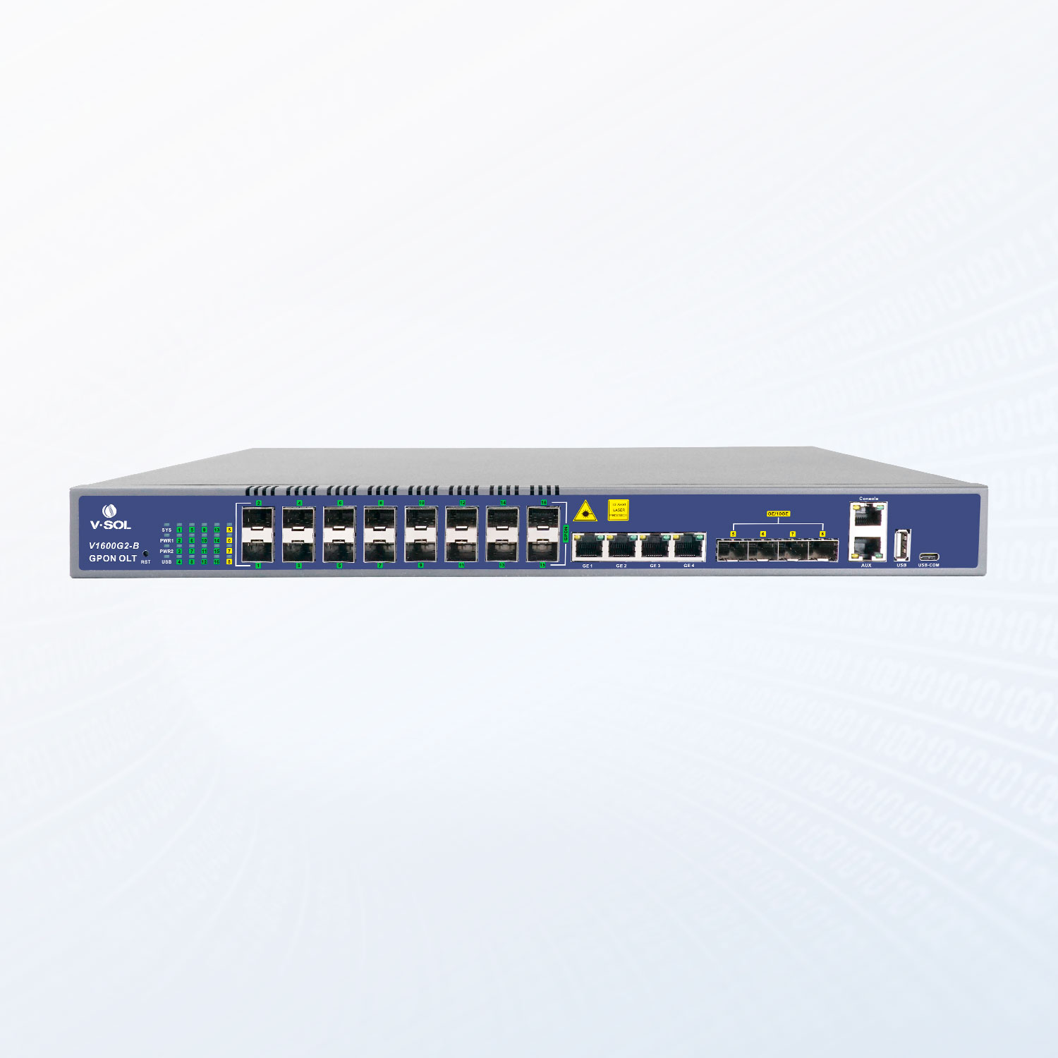 GPON-OLT-V1600G2-B VSOL - 16 PON - OLT , FTTX , 4 x SFP+ , 4 x RJ45 , 16X C+++