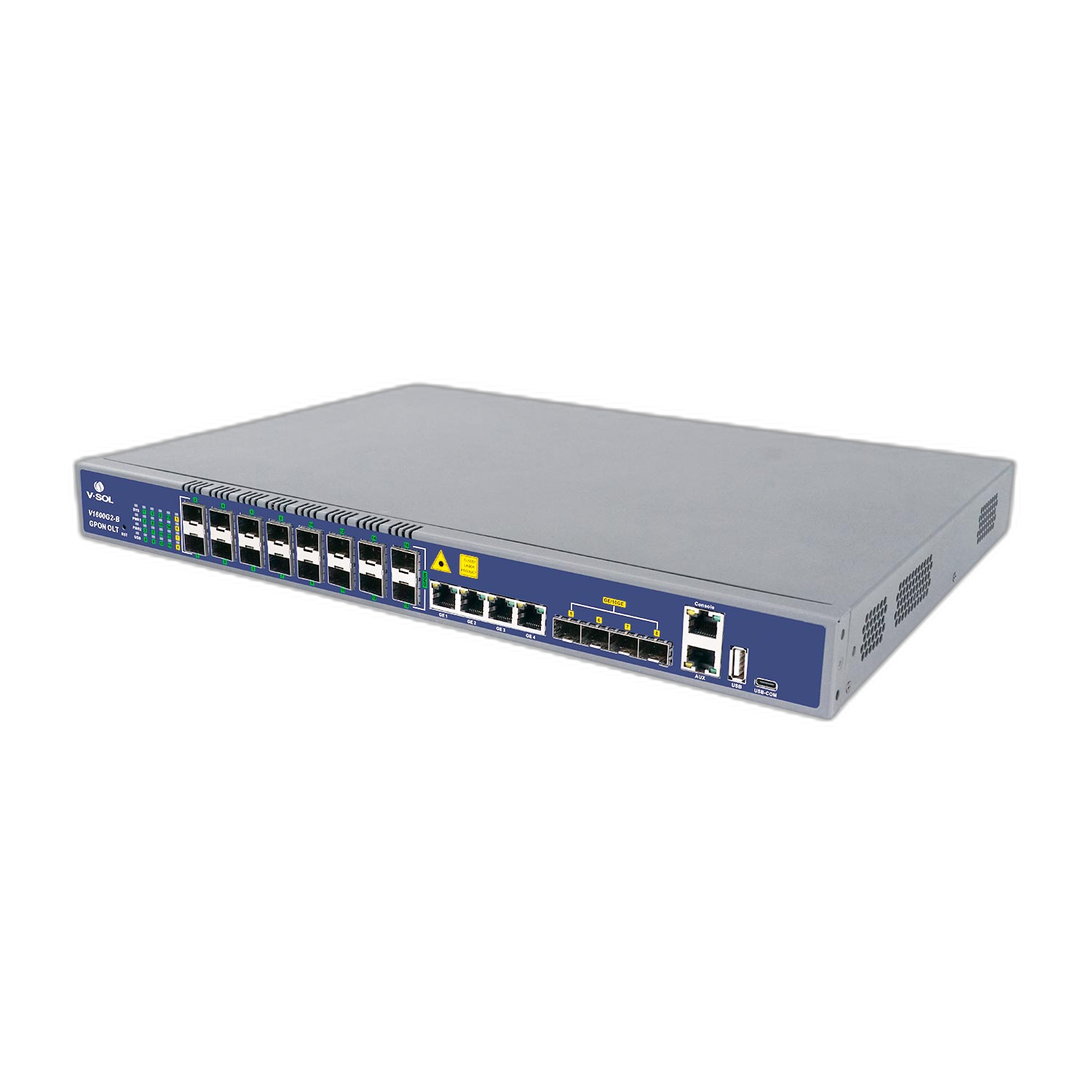 GPON-OLT-V1600G2-B VSOL - 16 PON - OLT , FTTX , 4 x RJ45 , 4 x SFP+,,16x C+++