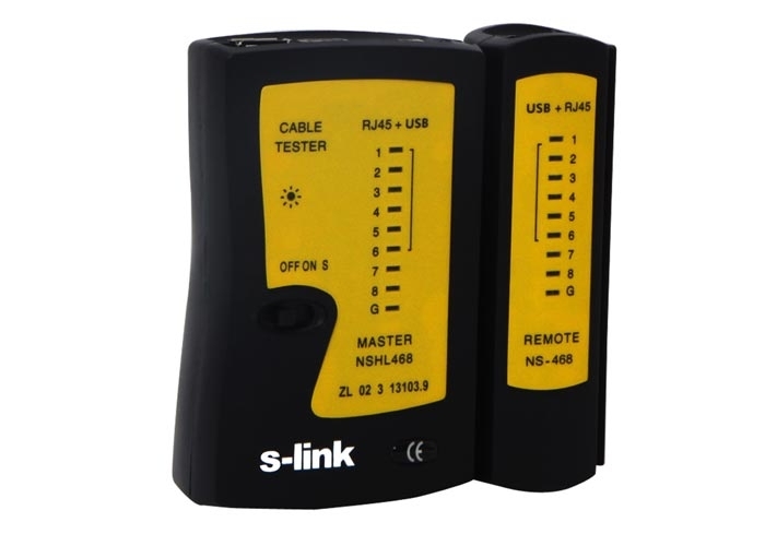SLINK-SL-470 S-Link SL-470 RJ45 + USB KABLO TEST CIHAZI