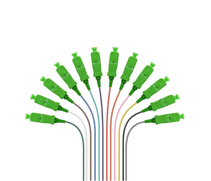 FBR-PT-SM-SC-APC-12CORE-1M SC/APC SM 9/125 PİGTAİL 1 METRE - 12 Core