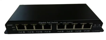 WINET GIGABIT POE SWITCH 8-7 PORT 24V 60W Adaptörlü